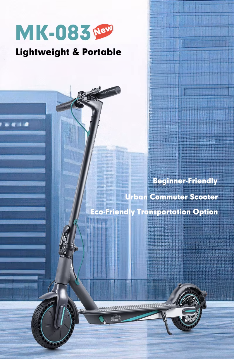 MK083 Electric Scooter Adult 350W Powerful Brushless Motor 25km/h Max Speed Foldable Lightweight City Scooter